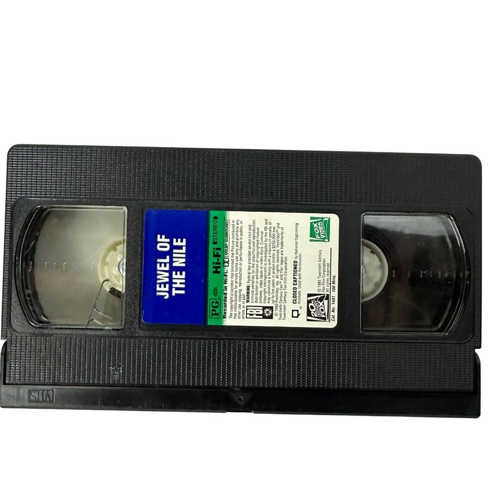 Jewel Of The Nile VHS 1992 Hi-Fi Stereo 20th Century Fox Video PG 106 Mins Good